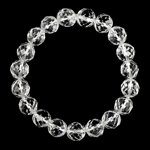 正佳珠寶 Gemsrich Jewelry 【正佳珠寶】白水晶 極品鑽切角度 10mm 白水晶手珠