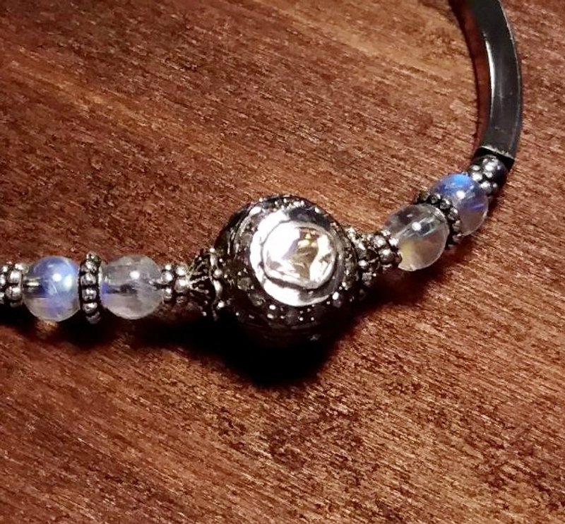 [Bracelet series] South African diamond bracelet - Bracelets - Gemstone White