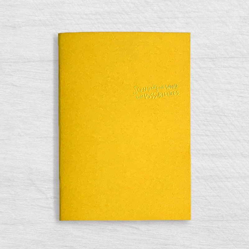 【Scented Notebook】A5-Blue Agava&Cacao Scent - สมุดบันทึก/สมุดปฏิทิน - กระดาษ สีเหลือง