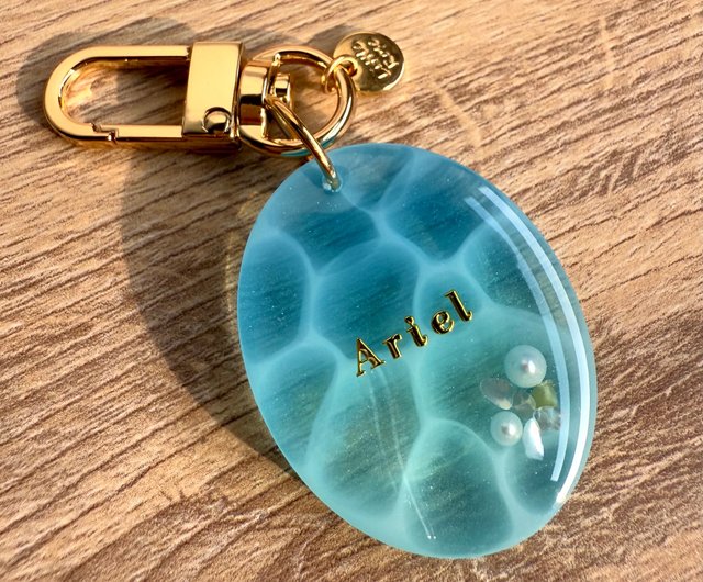あの海 きらめき | 手作りレジンペンダント ペットタグ キーホルダー