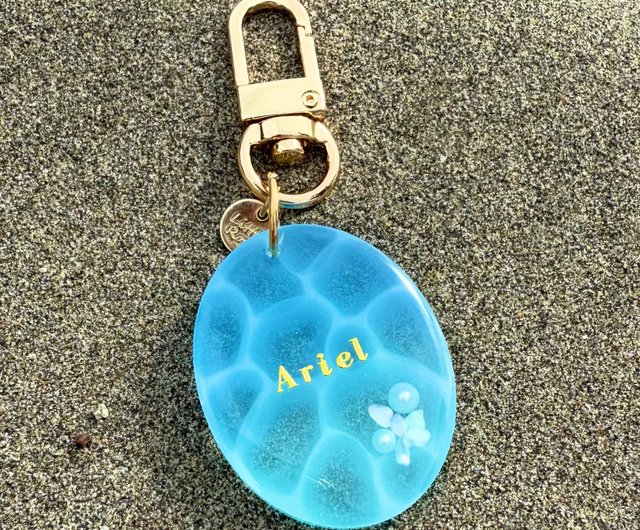 あの海 きらめき | 手作りレジンペンダント ペットタグ キーホルダー