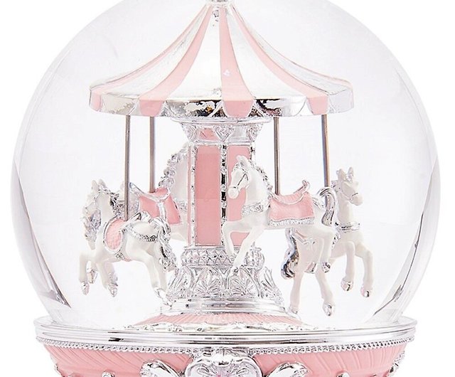 Tiffany Blue Gold Carousel Crystal Ball Music Box Birthday Valentine's Day  Christmas Exchange Gift - Shop JARLL ART Items for Display - Pinkoi