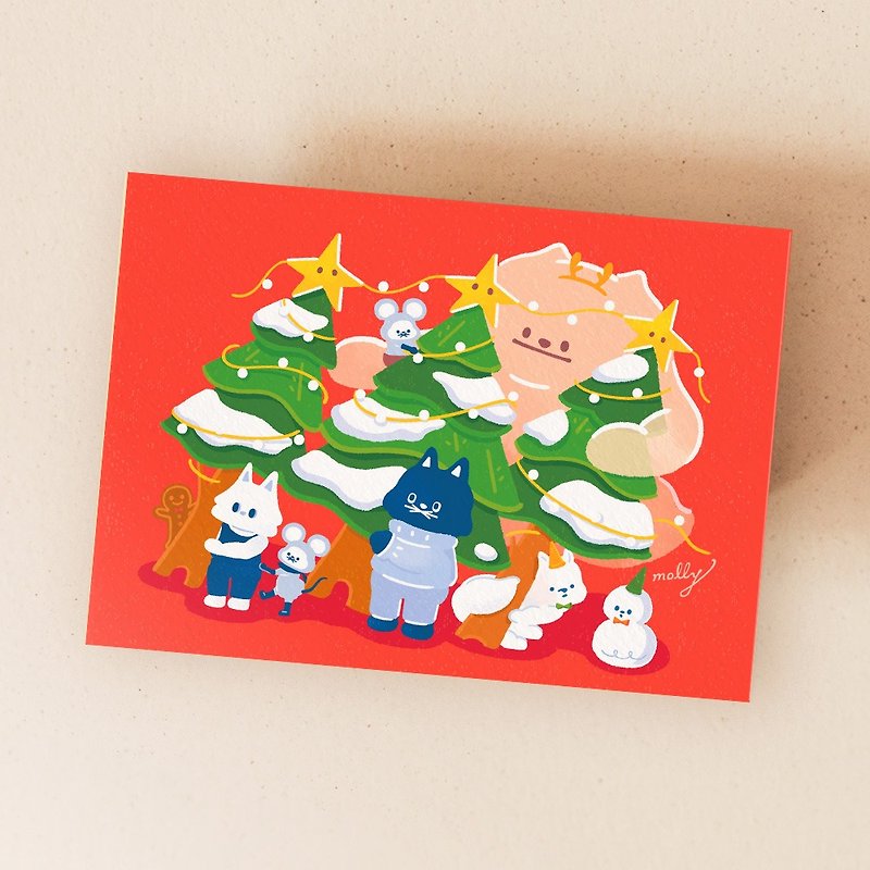postcard-Christmas card - Cards & Postcards - Paper Multicolor