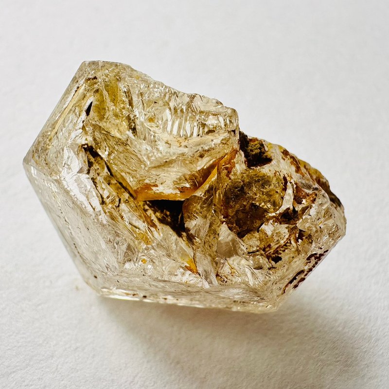 巴基斯坦黃泥骸骨水晶 銀17開窗骨幹水晶 原石原礦標 磁場脈輪 - 擺飾/家飾品 - 其他材質 金色