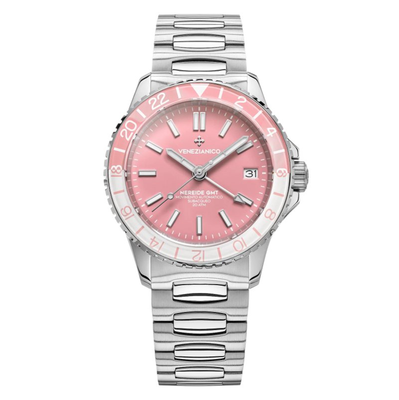 Venezianico Nereide GMT Cielo - 3521506C 自動機械手錶 - 男錶/中性錶 - 不鏽鋼 銀色