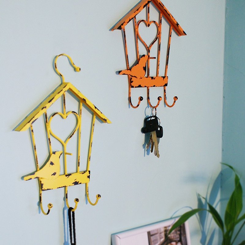 【4U4U】 Home Accessories Wall Hanging - Love - (Bird House) Iron Wall Hanger-Engaged- - ตกแต่งผนัง - โลหะ 