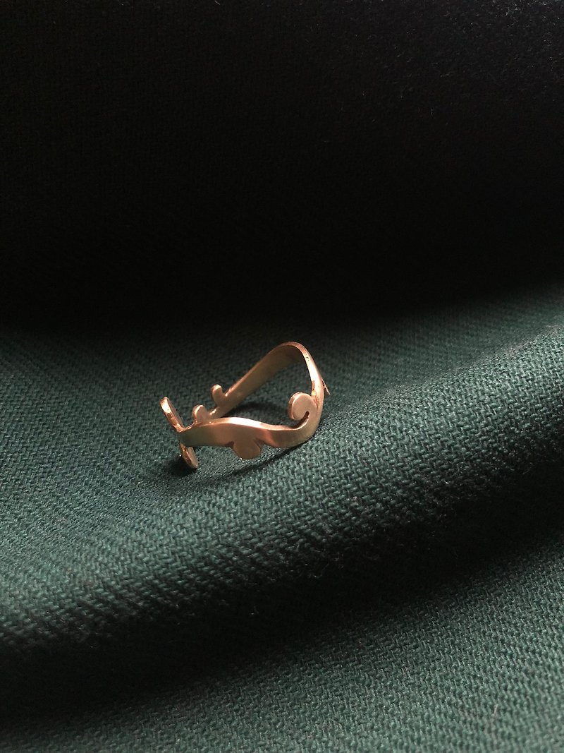 Vines Bronze ring - General Rings - Copper & Brass Gold
