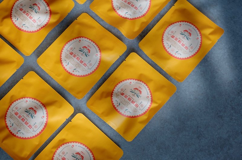 Golden chrysanthemum amber chrysanthemum roasted tea triangular three-dimensional tea bag - Tea - Other Materials Orange