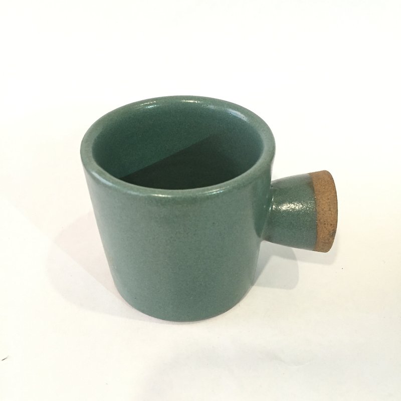 迷你勺勺馬克＿綠＿公平貿易 - 咖啡杯/馬克杯 - 陶 綠色