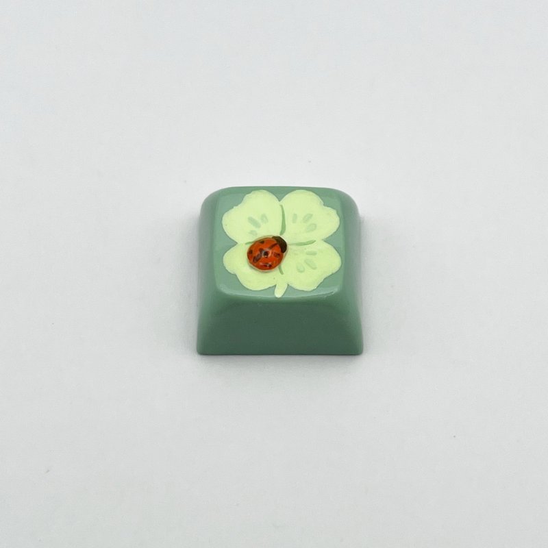 XDA keycap Clover and ladybug - Computer Accessories - Plastic Green