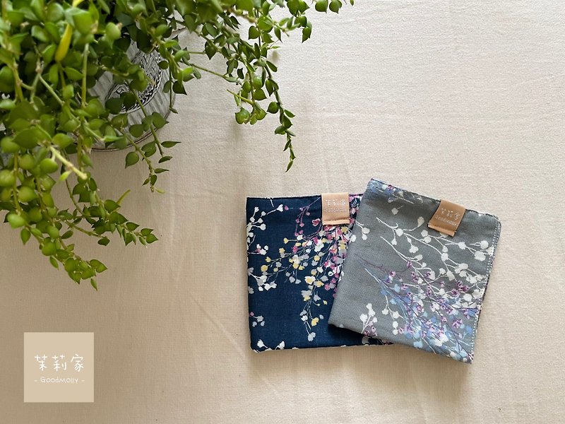 Japanese Quadruple Yarn Handkerchief-Bouquet_New White - ผ้าเช็ดหน้า - ผ้าฝ้าย/ผ้าลินิน 