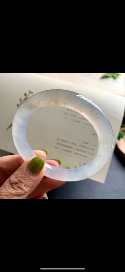 Good Morning Studio 冰種翡翠玉鐲 天然翡翠 緬甸A玉玉鐲 • 高冰種茶熒光翡翠圓鐲
