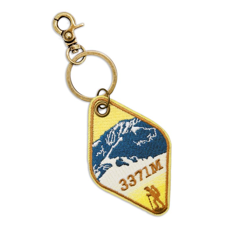 Taiwan's Hundred Peaks Embroidered Keychain - Mt. Bilu - พวงกุญแจ - งานปัก 