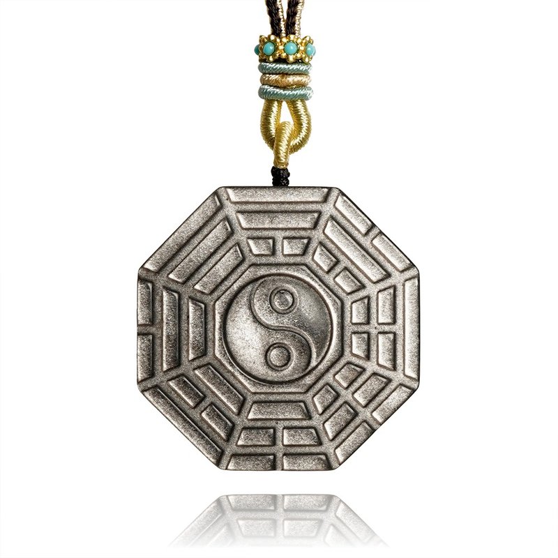 【正佳珠寶】銀曜石 高品太極八卦 24g 銀曜石吊墜 - 戒指 - 半寶石 多色