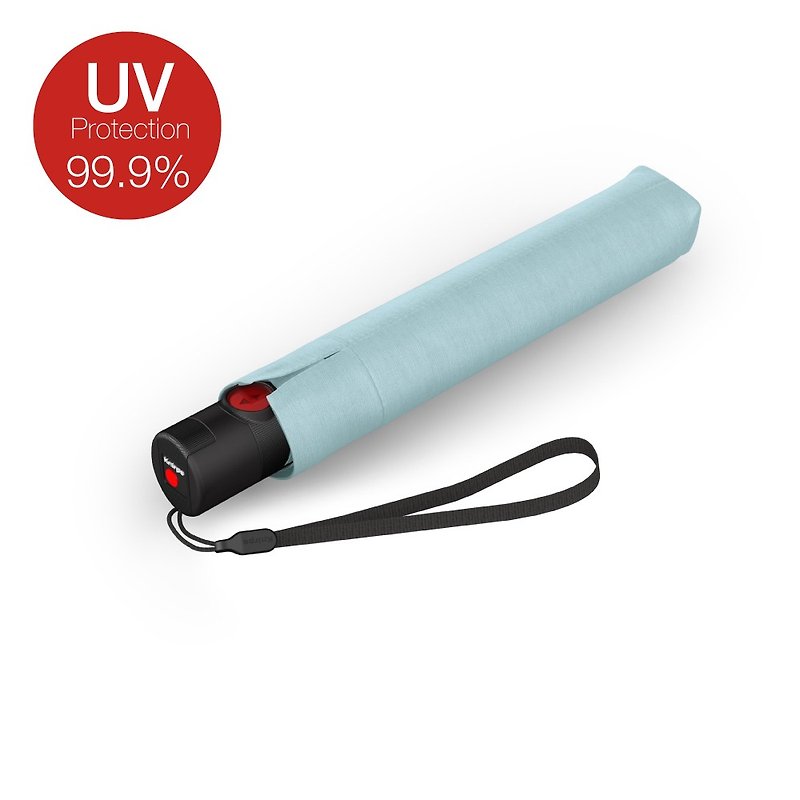 [Knirps German red dot umbrella] U.200 ultra-light and thin vinyl sunscreen automatic umbrella - ICE - ร่ม - เส้นใยสังเคราะห์ สีน้ำเงิน