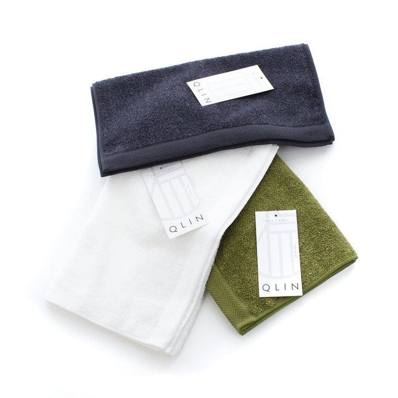 [QLIN] Deodorant fiber series | New size launch | Imabari square towel, long towel | Neutralizing and deodorizing power - Towels - Cotton & Hemp Multicolor