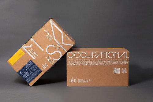 :dc 克微粒口罩 :dc 克微粒 - 產業用 立體薄膜口罩 職業防護箱 (120片/箱盒)