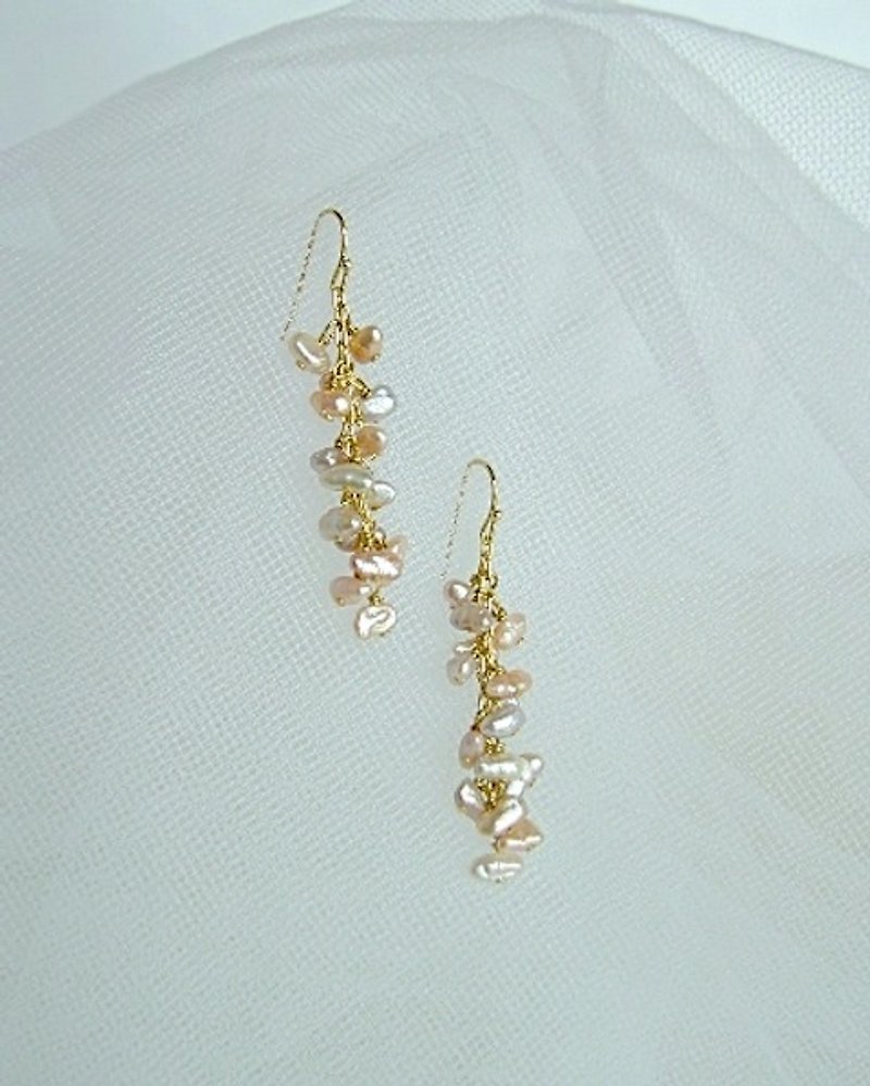 Pearl earrings - Earrings & Clip-ons - Gemstone Pink
