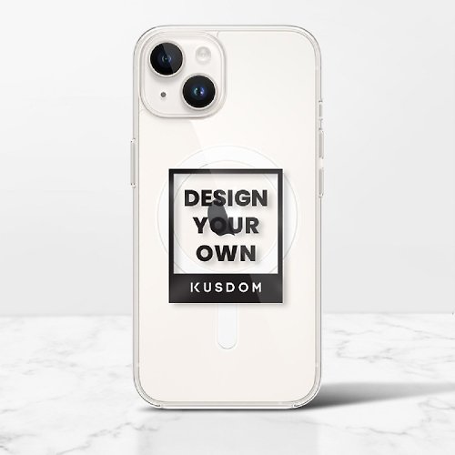 KUSDOM 輕鬆客製 生活百貨 iPhone 14 /Plus /Pro /ProMax MagSafe 透明保護殼