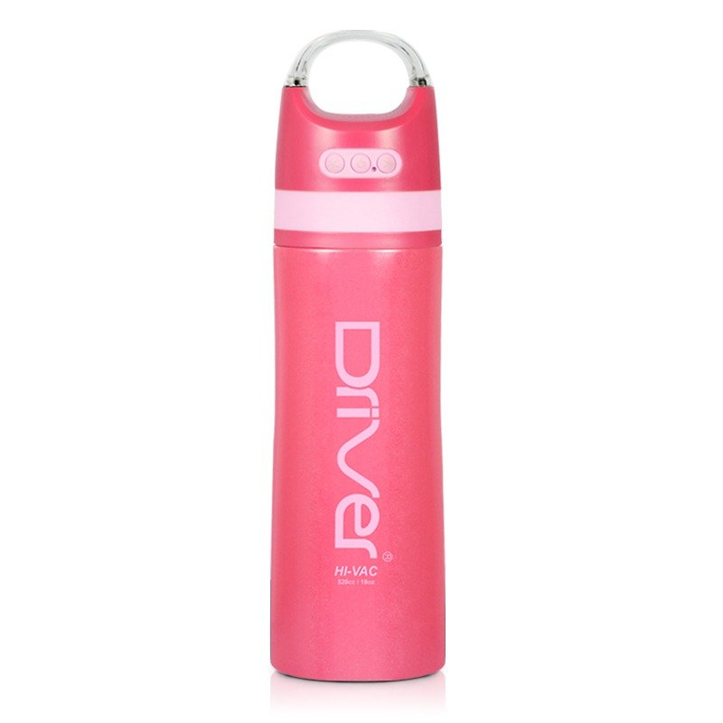 [Welfare products 5 fold up] Driver │ Waterproof Bluetooth Thermos Bottle 520ml－Jin Red (520ml) - Vacuum Flasks - Stainless Steel 