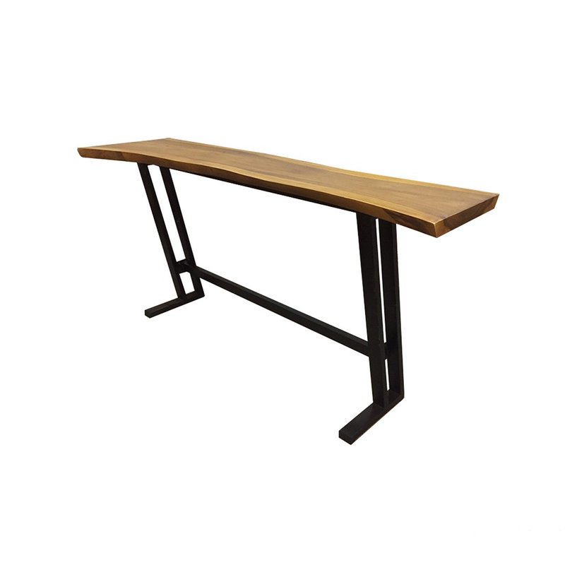 [Jidi City 100% Log Furniture] SSFOOT009S1A1 Log Industrial Wind Table - โต๊ะอาหาร - ไม้ สีนำ้ตาล