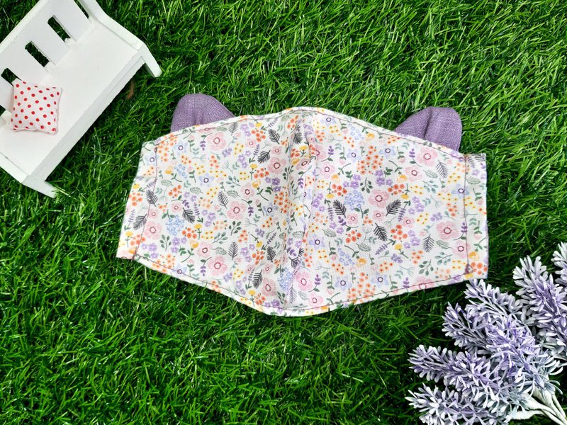 Minion costume cute-spring fragrance series-cat shape 2 mask cover / mask storage cover ( - Face Masks - Cotton & Hemp Purple