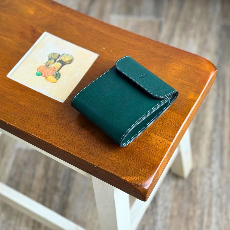 Otto Fold Wallet - กระเป๋าสตางค์ - หนังแท้ สีเขียว