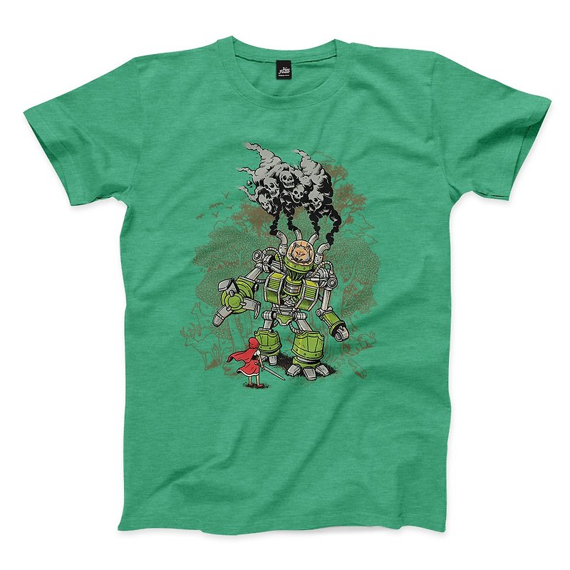 Bravery Warrior - Heather Green - Neutral T-Shirt - Men's T-Shirts & Tops - Cotton & Hemp Green