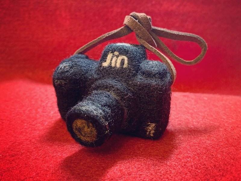 (wool felt) 5 cm single-eye camera - อื่นๆ - ขนแกะ สีดำ