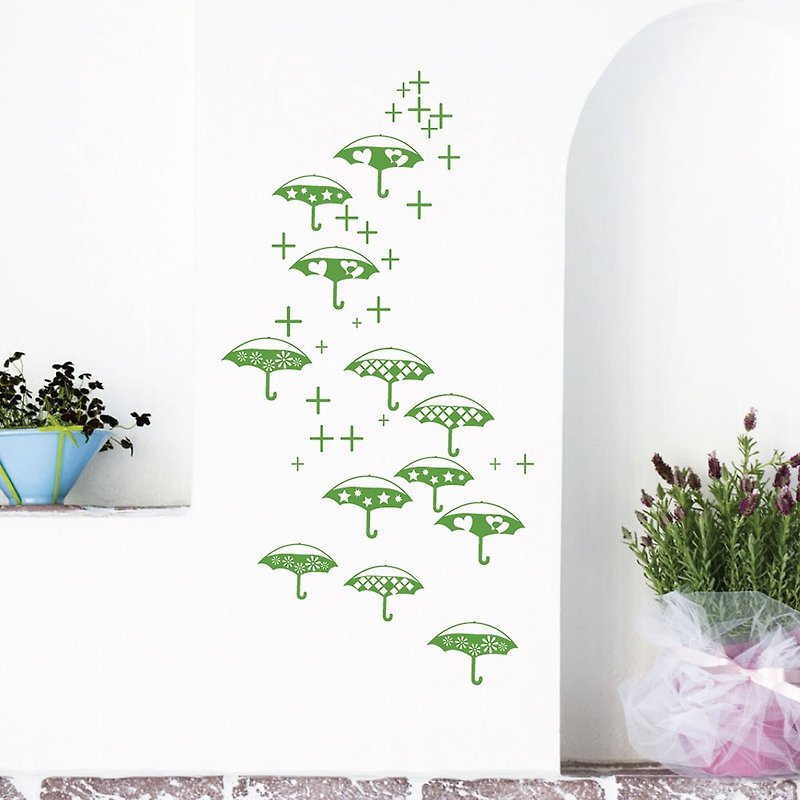 "Smart Design" Creative Seamless wall stickers flying umbrella ◆ 8 color options - Wall Décor - Paper 