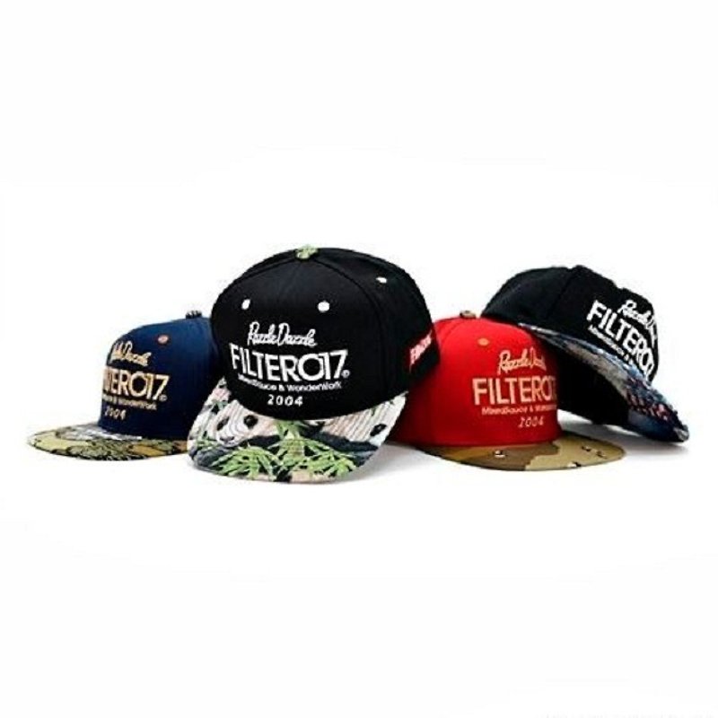 Filter017 RD Fabric Snapback Cap / dazzling series baseball cap - หมวก - ผ้าฝ้าย/ผ้าลินิน 
