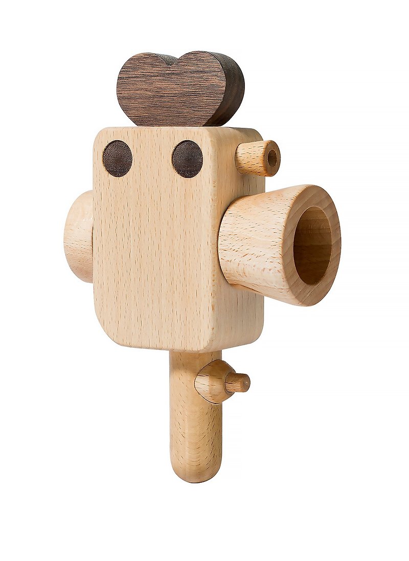 【快速出貨】經典相機-Super8攝相機-原木玩具相機 - 嬰幼兒玩具/毛公仔 - 木頭 