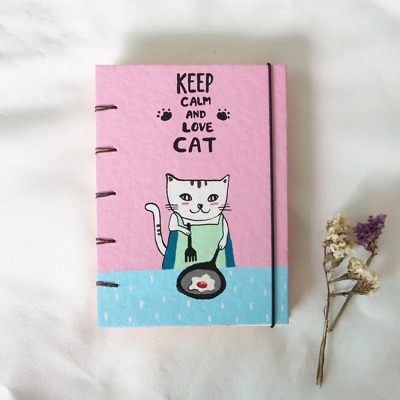 I'm cat , I can cooking.,Handmadenotebook Diary Journal  筆記本 - 筆記本/手帳 - 紙 橘色