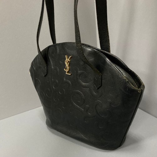 Vintage Ysl black Arabesque bucket bag, Classicvintagechicboutique