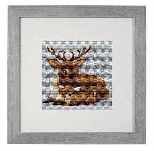 Embroidery Dreams 諾埃爾 十字繡 Christmas deers pattern pdf cross stitch DIY Design digital