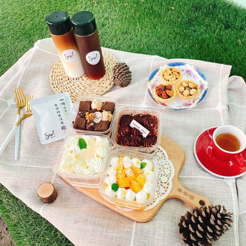 鑠咖啡/甜點專賣店 生日蛋糕 臺北 中山/松山 咖啡課程教學 客製化蛋糕 芒果提拉米蘇 2入 盒子蛋糕 經典芒果 鑠甜點 宅配