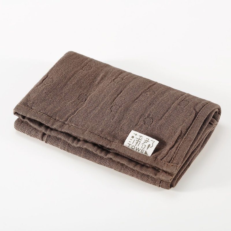 [Japan made Gamagori] thin section six heavy yarn square towel - coffee - อื่นๆ - ผ้าฝ้าย/ผ้าลินิน 