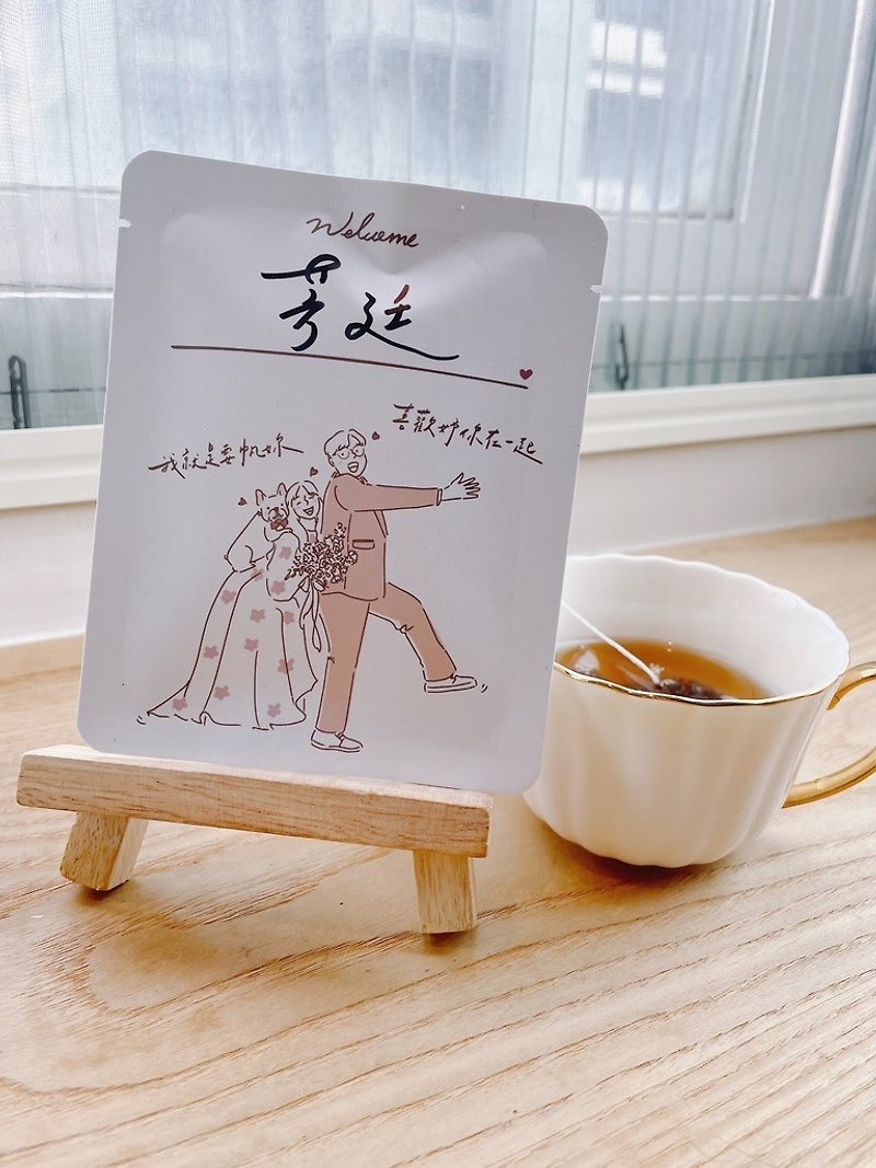 Wedding souvenirs like face-painted tea bags | table gifts | please do not place subscripts. This is for reference only. - ชา - กระดาษ สีแดง