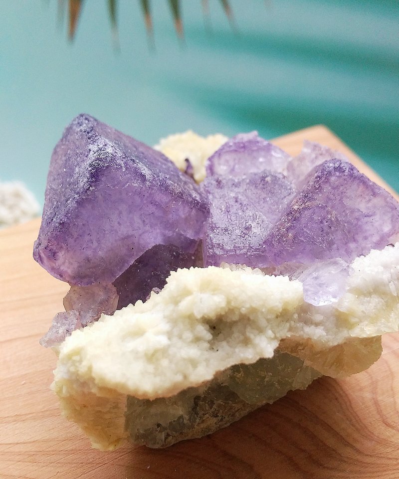 Fluorite 貴州產地 紫邊螢石 天然礦石 原礦 - 擺飾/家飾品 - 其他材質 