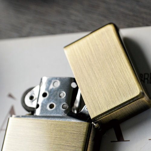 FREED】 Bronze shell antique copper brushed kerosene lighter