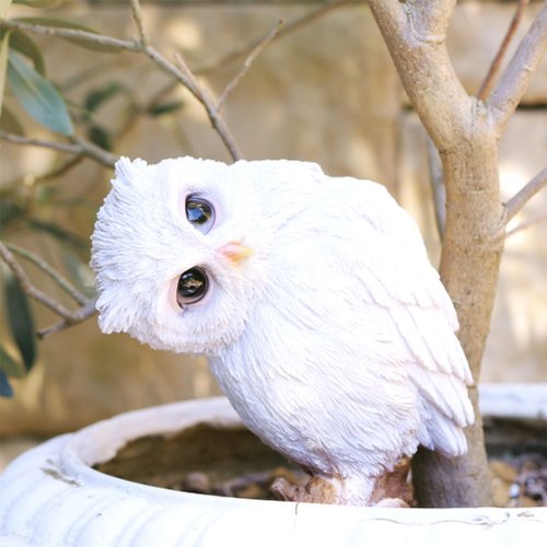 フクロウのオブジェ　ミミズク　人形　ハンドクラフト　ヨーロッパ　南欧　置物 フクロウのオブジェミミズク人形ハンドクラフトヨーロッパ南欧置物