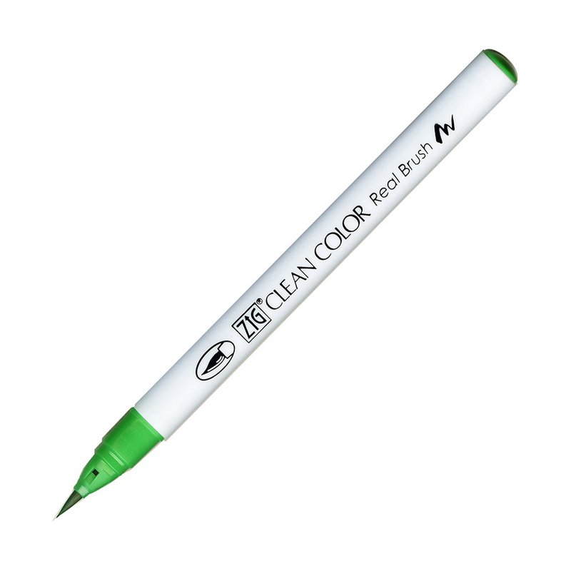 [Kuretake Japan Kuretake] ZIG Painted Brush Emerald Green - Other Writing Utensils - Plastic Green