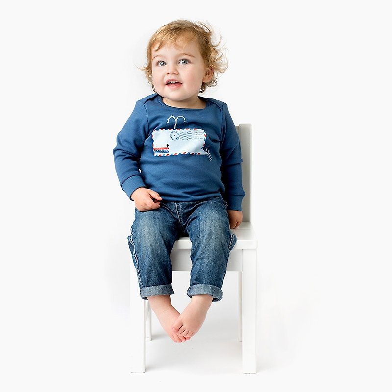 Blue Whale T-Shirt for Baby 100% Organic - Other - Cotton & Hemp Blue
