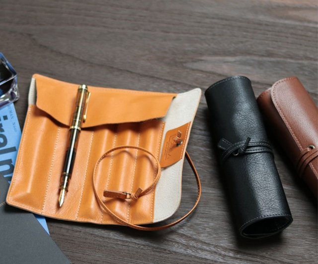 Leather Pen Holder / Pen Case / Genuine Leather Pen Holder / Pen Sleeve -  Shop miniMore Leather Pen & Pencil Holders - Pinkoi