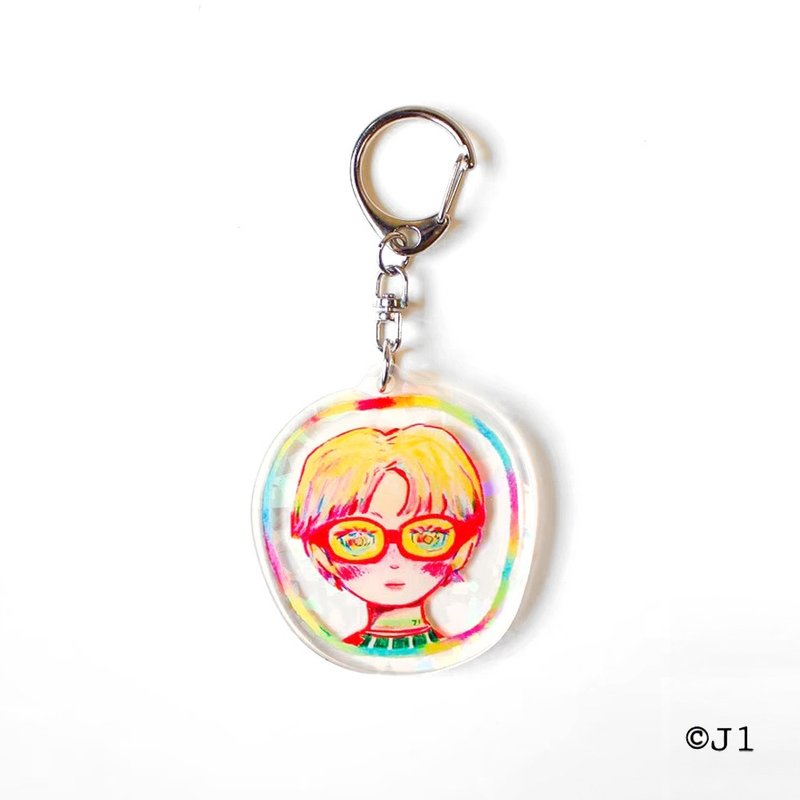 Rainbow Style / 彩虹鏡框 / 壓克力吊飾・原創插畫 - 吊飾 - 壓克力 