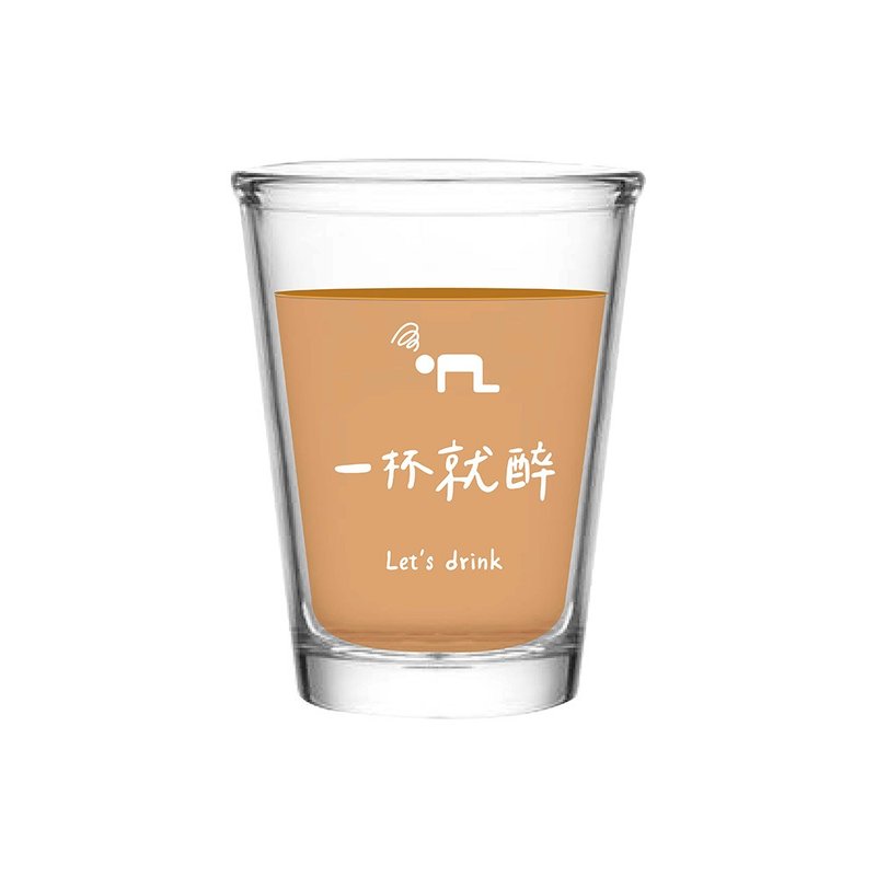 One cup of hot stir-fry cup series MIT glass cup is a must-have for drunkards 143ml glass beer cup - แก้ว - แก้ว 