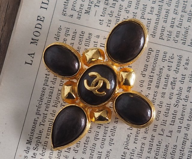 【レア】シャネル ブローチ カラーストーン