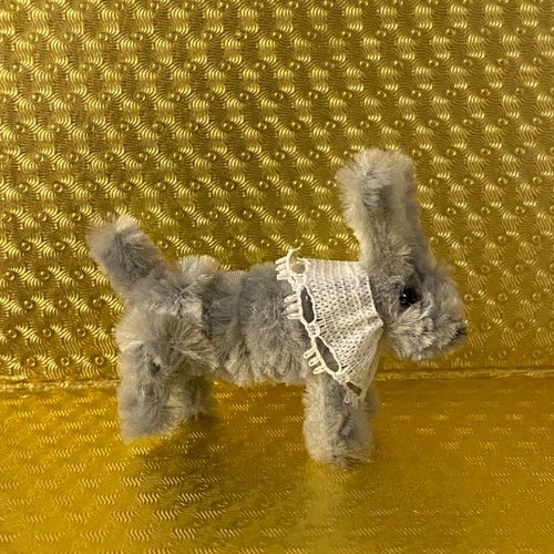 珈琲和也cafekazuya 小灰兔5cm-毛根扭扭棒手作/髒萌流浪動物園/モールアート