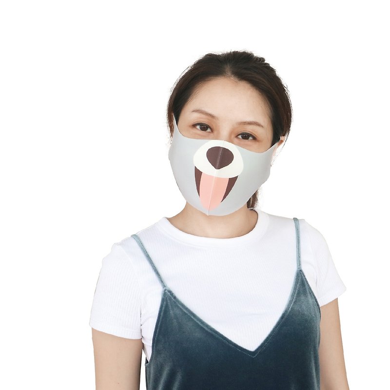 ｜芝麻牛奶狗｜動物園-3D立體透氣口罩 - 口罩/口罩收納套 - 其他材質 多色