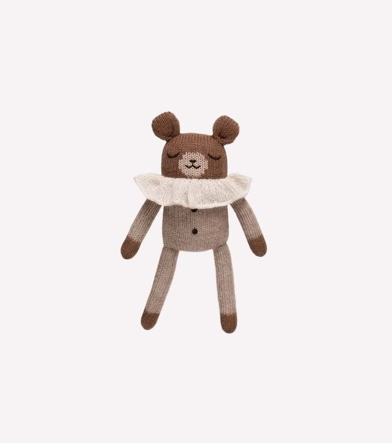 Teddy knit toy / oat pyjamas - 知育玩具・ぬいぐるみ - ウール 